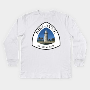 Biscayne National Park shield Kids Long Sleeve T-Shirt